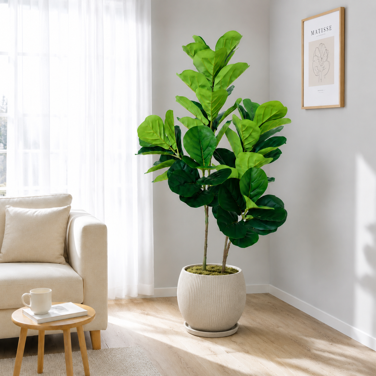 Ficus Lyrata Tree - Árvore Artificial Ficus Lyrata de 130cm/4.3ft