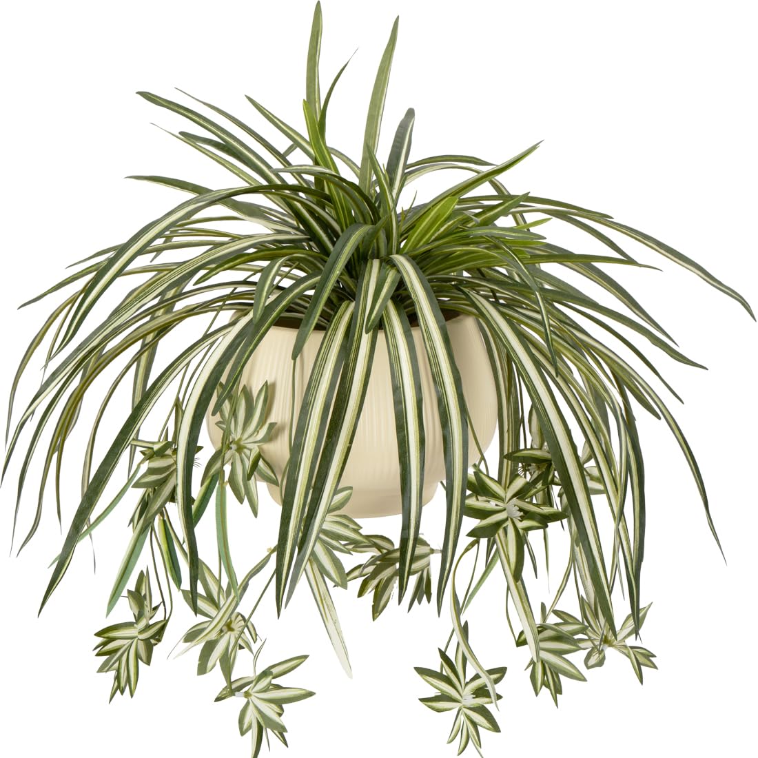Spider Plant Hanging - 4 Peças de Plantas Artificiais Pendentes
