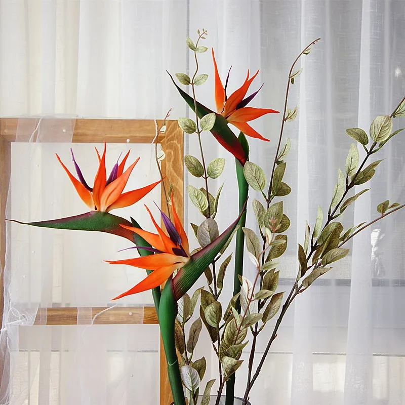 Bird Paradise Strelitzia - Flor Artificial Pássaro Do Paraíso, Toque