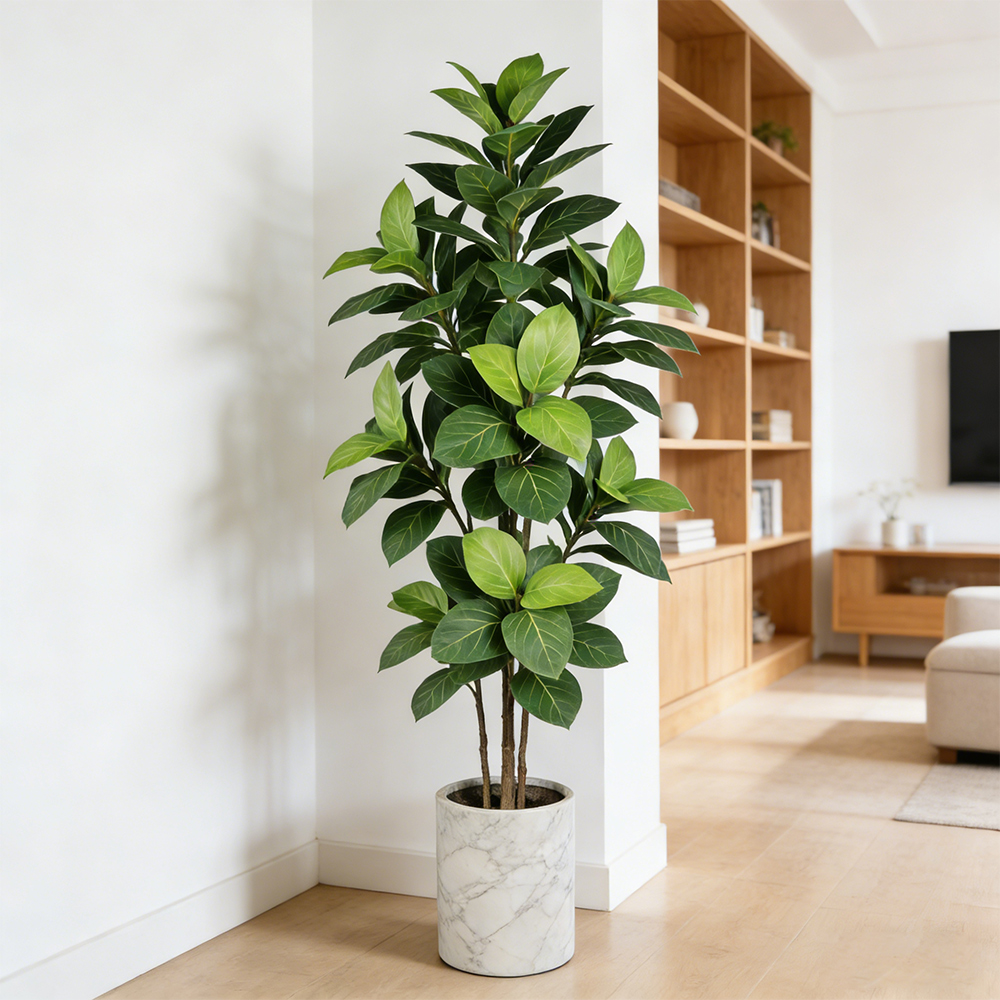 Ficus Lyrata Tree - Plantas Artificiais de Ficus de 70-130cm,