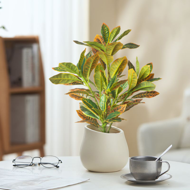 Ficus Lyrata Tree - 24-41cm plantas artificiais falso ficus árvore