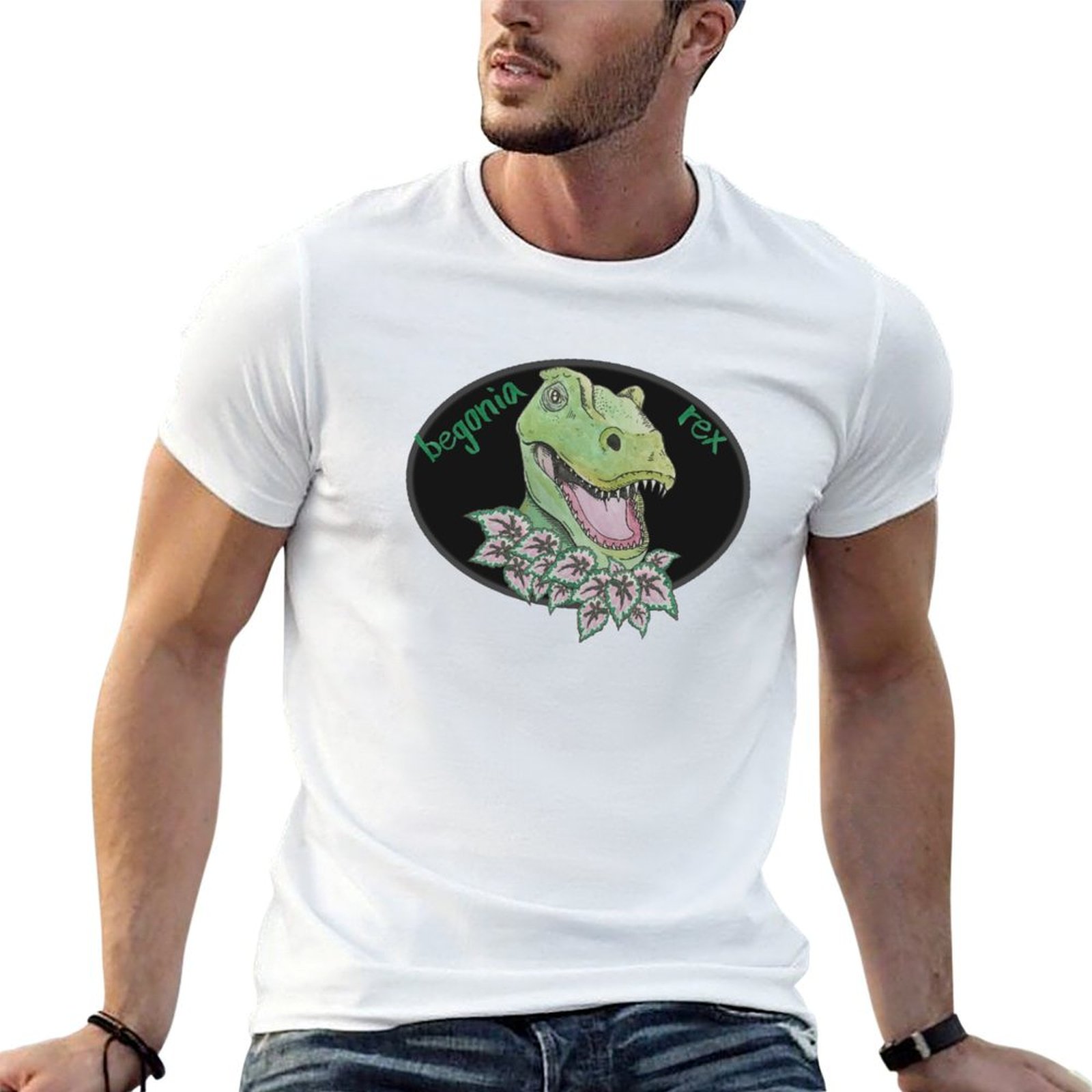 Begonia Rex - Camiseta T rex Begonia Básica Lisa