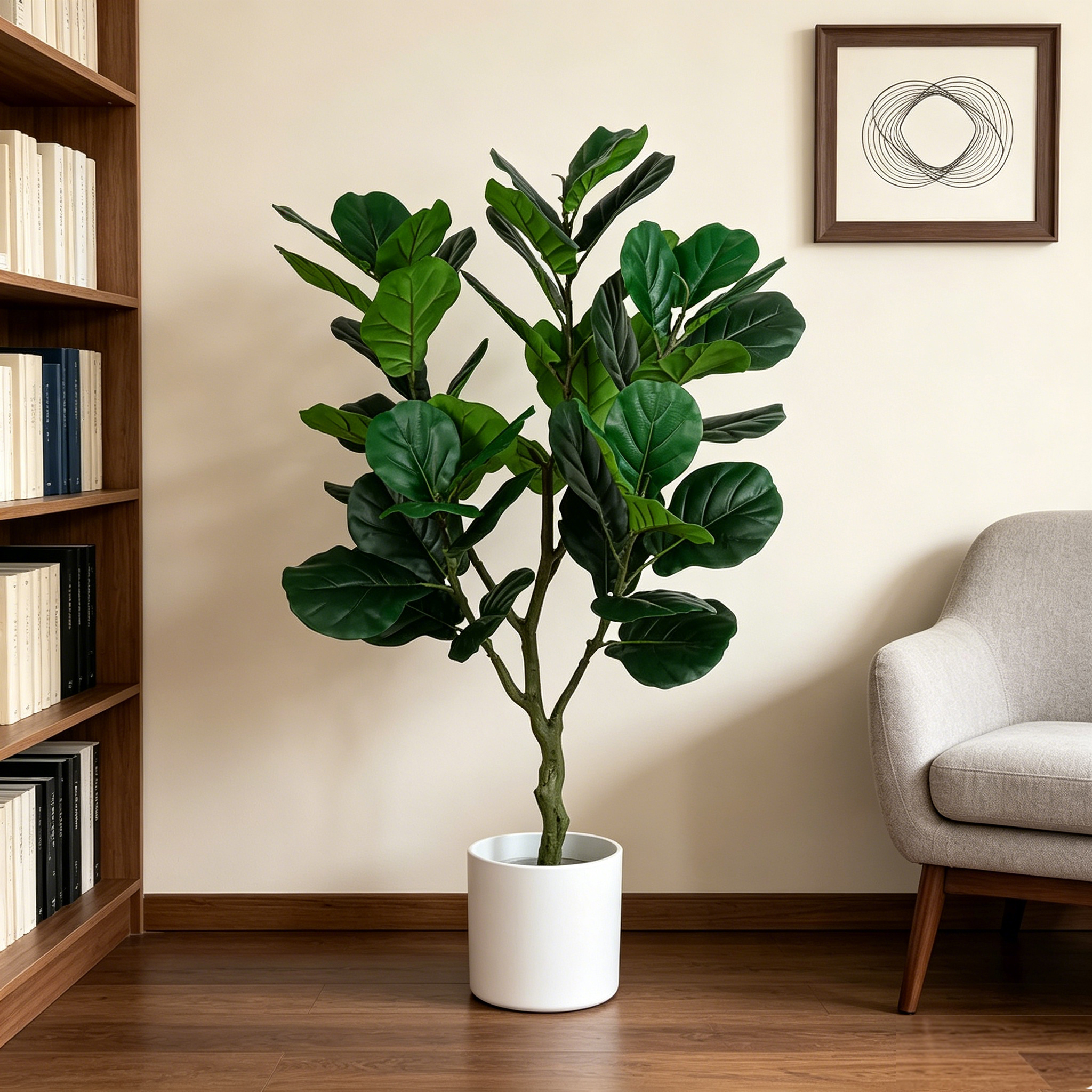 Árvore Artificial Fiddle Leaf  - Ficus Lyrata Tree avaliação e preço
