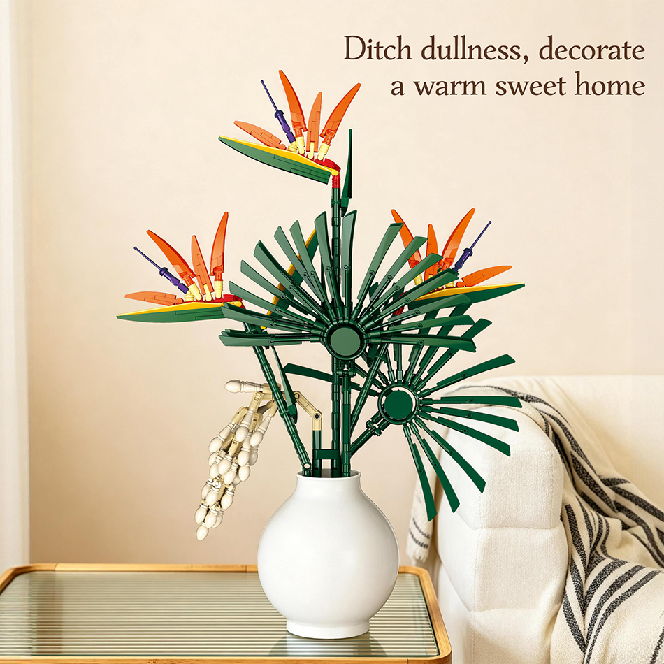 530 Peças de Blocos de Montar  - Bird Paradise Strelitzia avaliação e preço