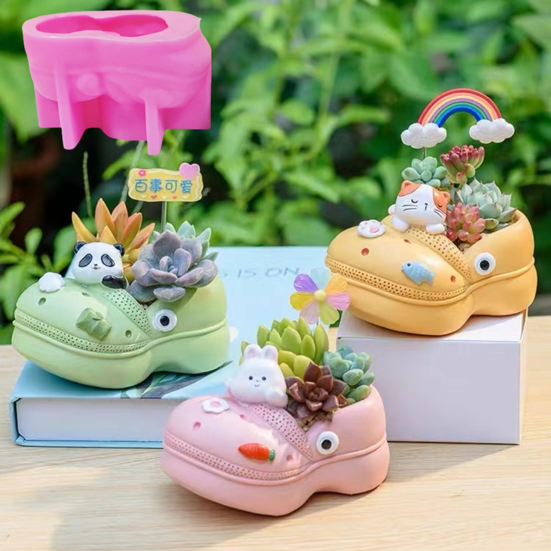 3D Animal Chinelos para Planta - Echeveria Succulent avaliação e preço