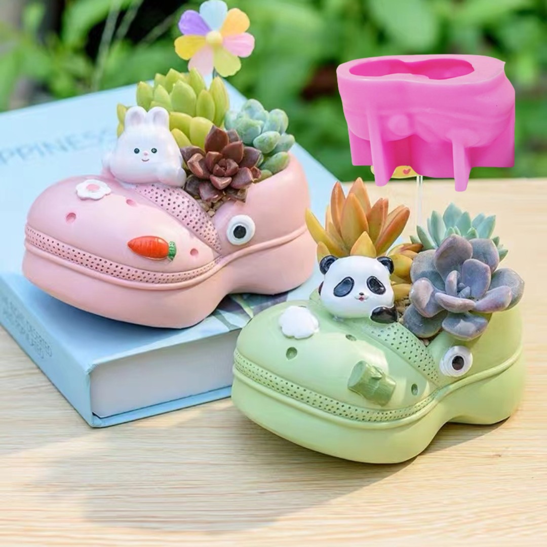 3D Animal Chinelos para Planta - Echeveria Succulent avaliação e preço