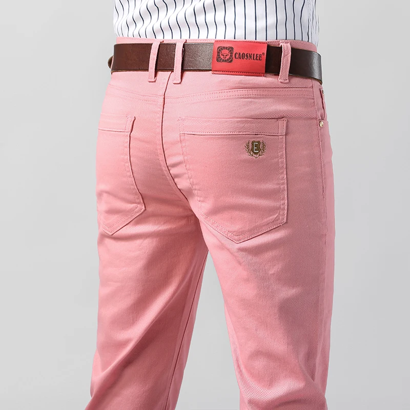 Calça jeans masculina colorida - Aglaonema Red avaliação e preço