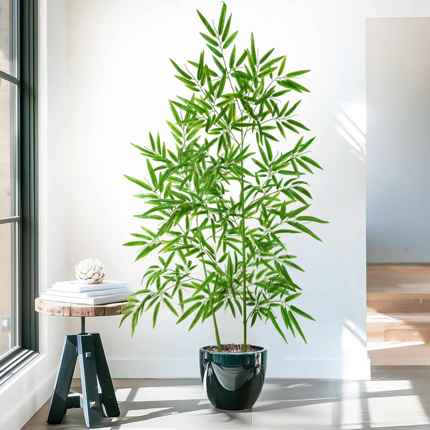 Plantas Artificiais de Bambu e - Ficus Lyrata Tree avaliação e preço