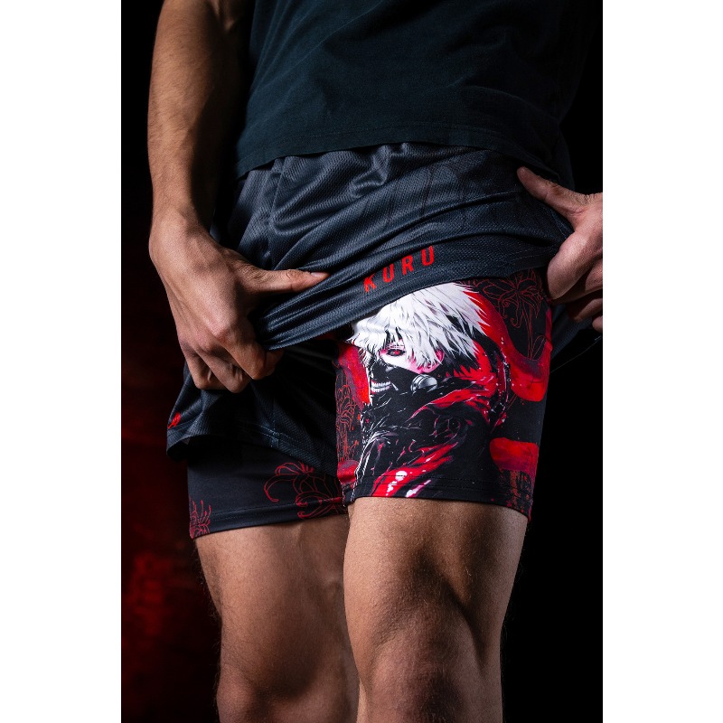 Shorts de Compressão 2 em 1 An - Aglaonema Red avaliação e preço