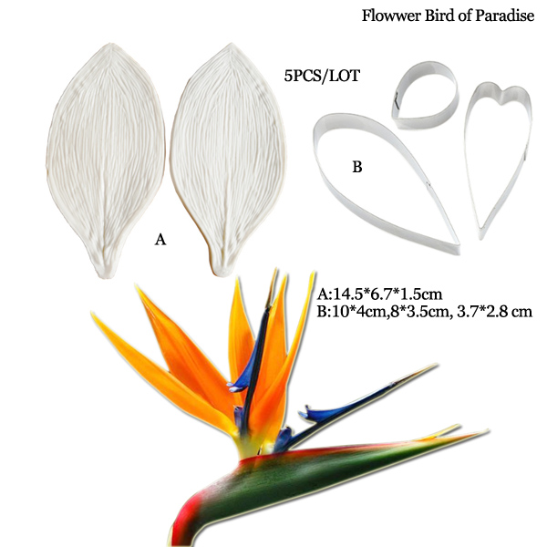 Flor-como o molde do silicone  - Bird Paradise Strelitzia avaliação e preço