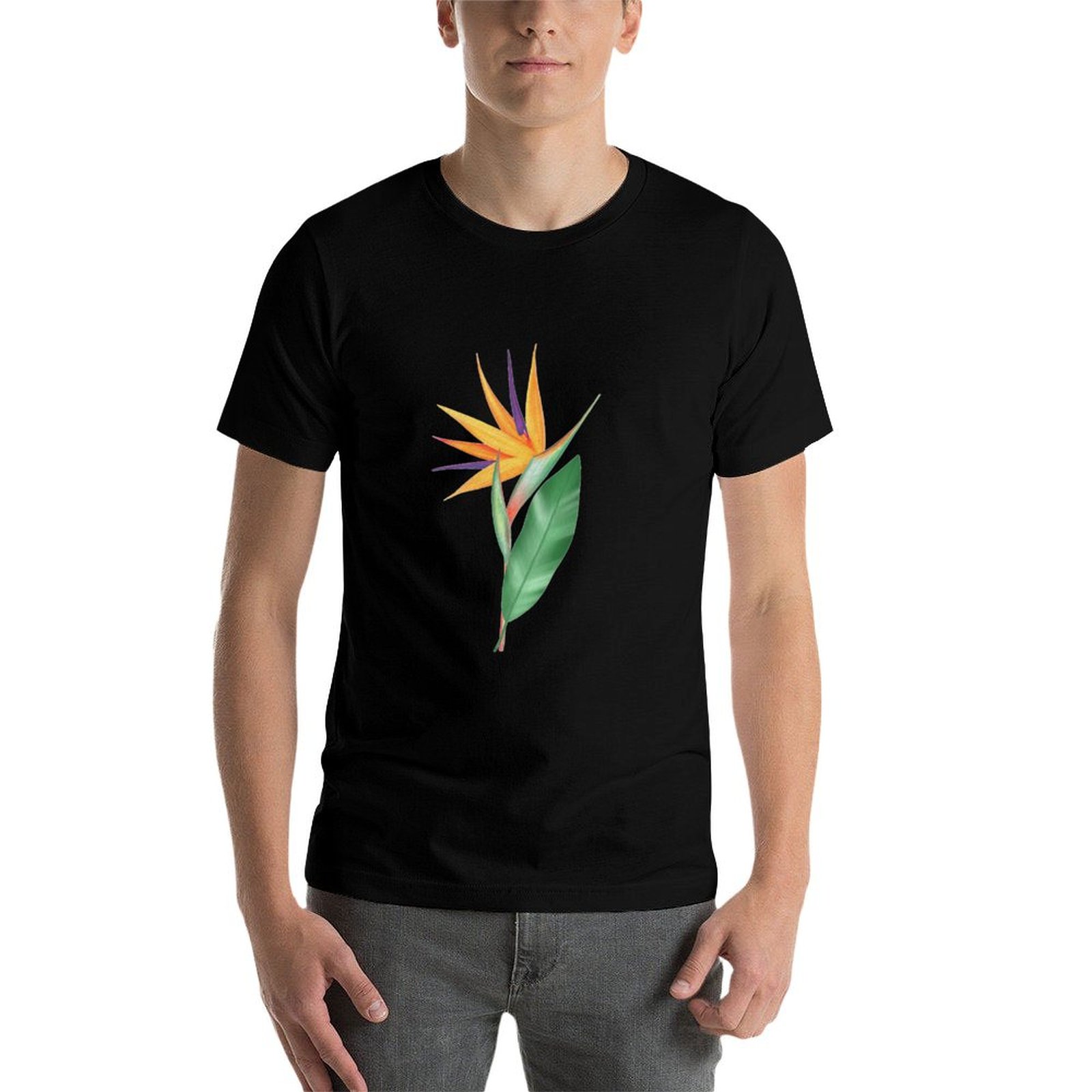 Camiseta com estampa de flor d - Bird Paradise Strelitzia avaliação e preço