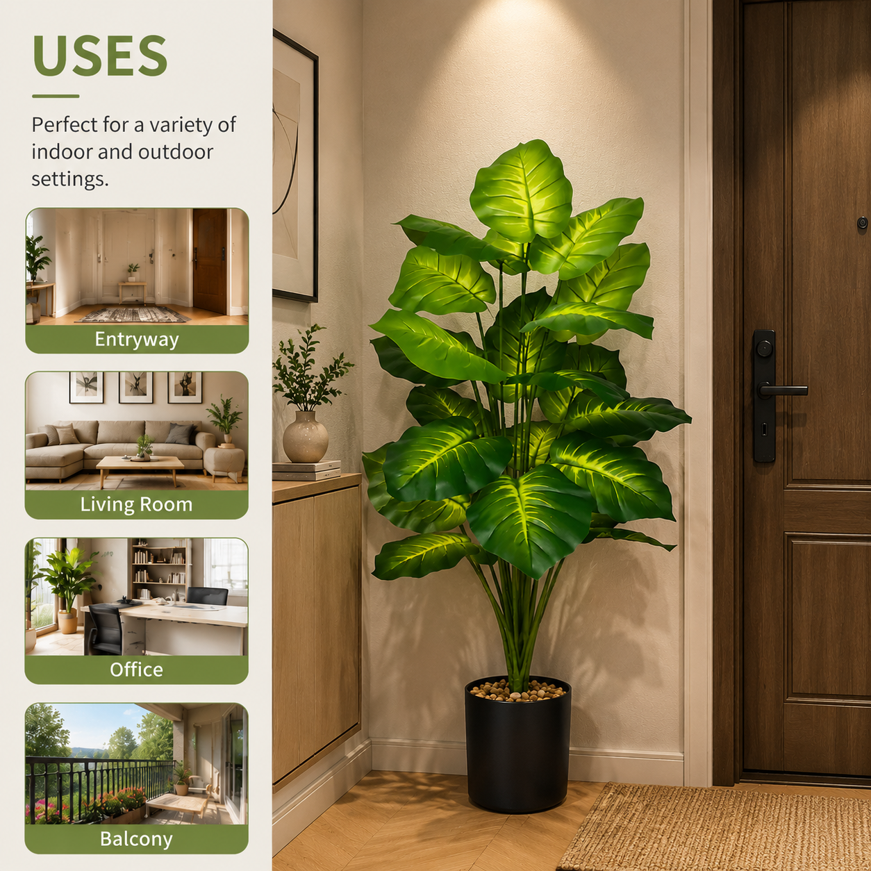 Planta Artificial Pothos de 85 - Ficus Lyrata Tree avaliação e preço