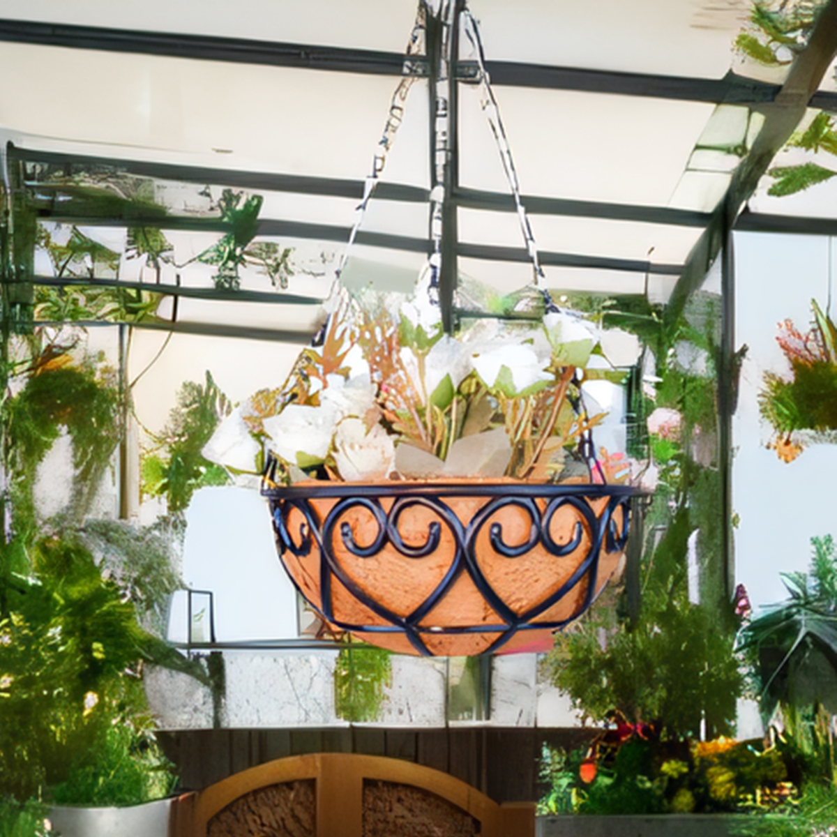 Vaso de Flores Suspenso com Co - Spider Plant Hanging avaliação e preço