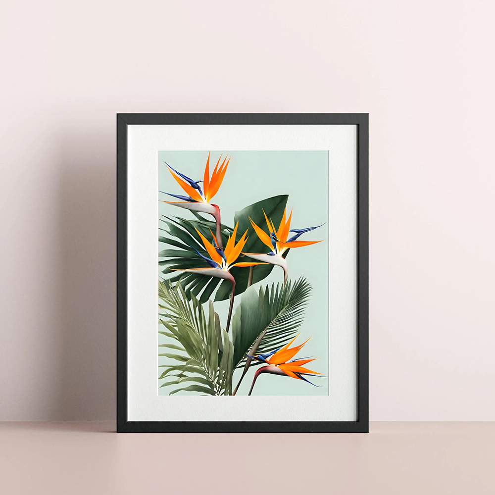 Artes de parede de pássaros do - Bird Paradise Strelitzia avaliação e preço