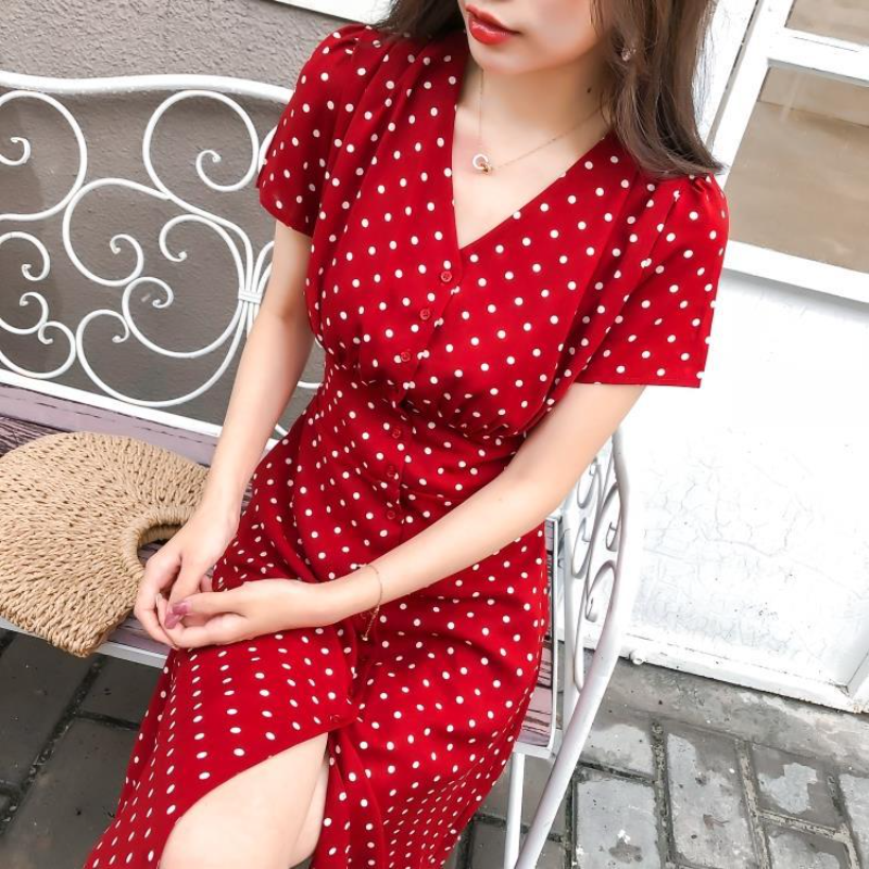 Chiffon Wrap Mulheres Vestidos - Aglaonema Red avaliação e preço