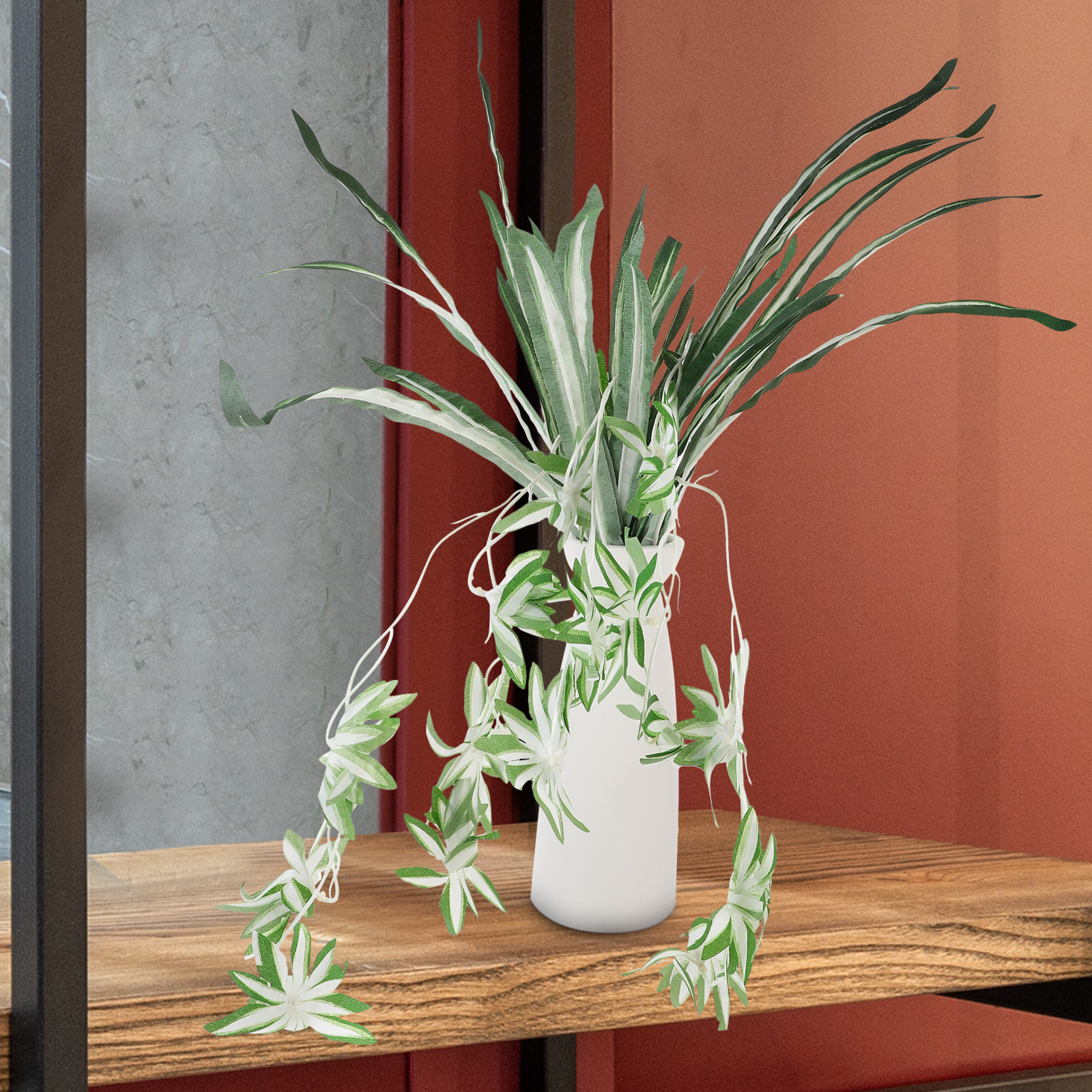 Planta Artificial Suspensa de  - Spider Plant Hanging avaliação e preço