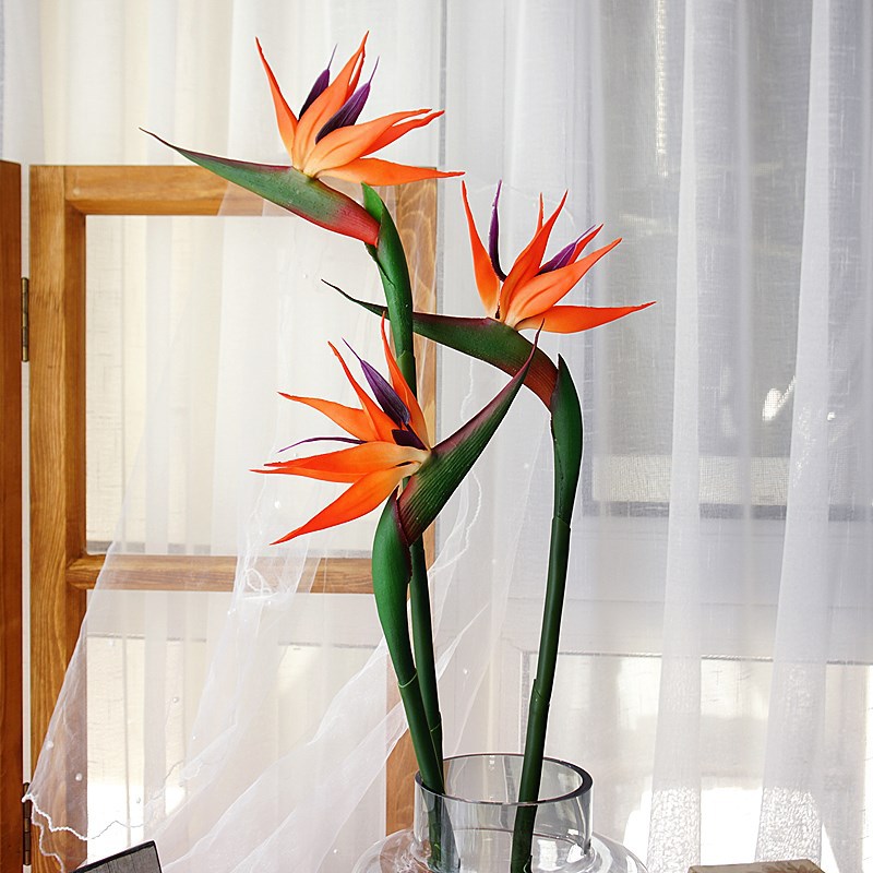 3 peças de Flores Artificiais  - Bird Paradise Strelitzia avaliação e preço
