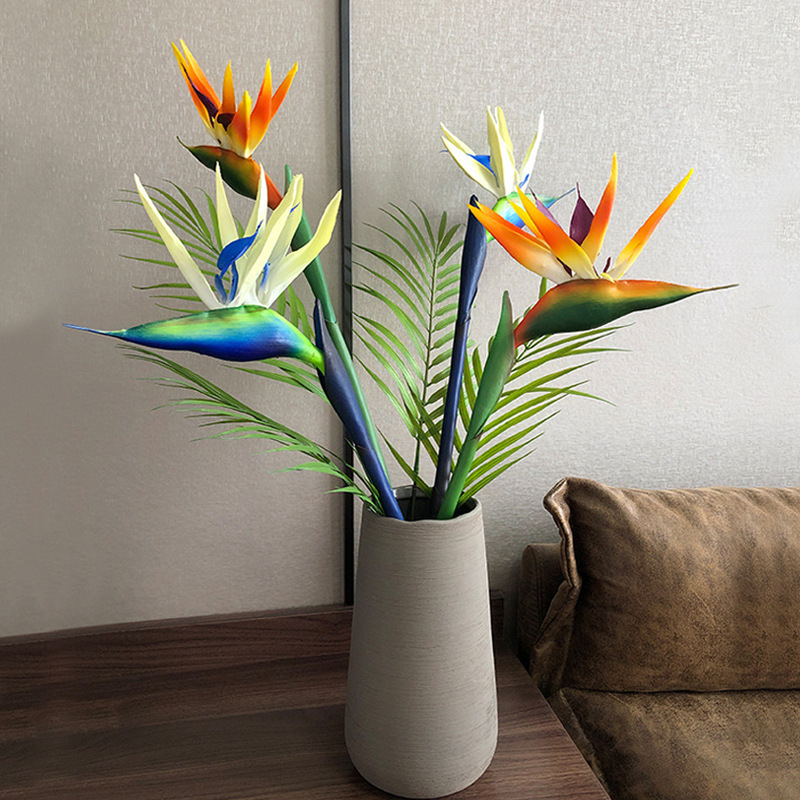 3 peças de Flores Artificiais  - Bird Paradise Strelitzia avaliação e preço